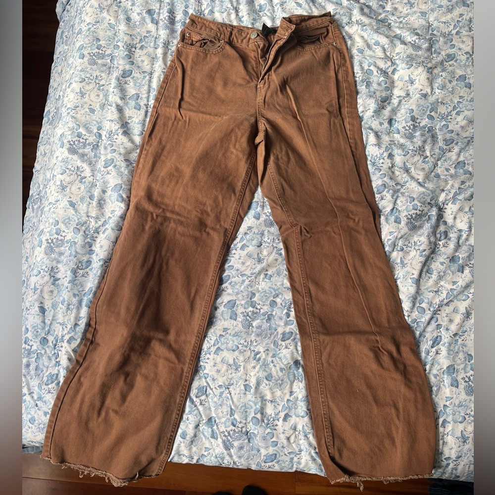 Forever 21 Brown Denim Pants